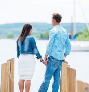 Couple on dock